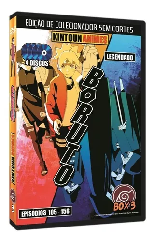 Dvds Boruto Naruto Next Generation atualizado no último episódio lançado