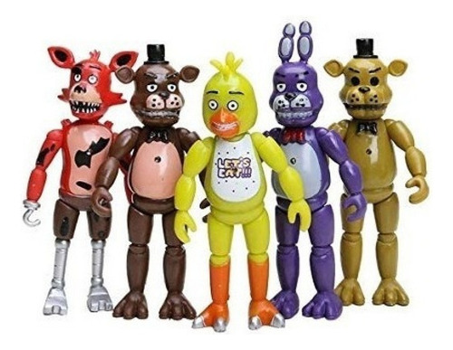 Kit 5 Muñecas Animatronics Five Nights At Freddy's - Cinco Cor 5pcs