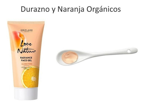 Imagen 5 de 7 de Gel Facial Radiante Con Durazno Y Naranja Orgánicos