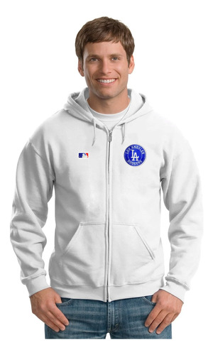 Sudadera Capucha Cierre Dodgers De Los Angeles Mlb M. 01 H