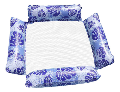 Hamaca Flotante Inflable Para Piscina, Azul Oscuro