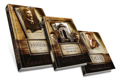 Coleção pioneiros pentecostais - 3 Volumes, de Cpad. Editora Casa Publicadora das Assembleias de Deus, capa dura em português, 2012