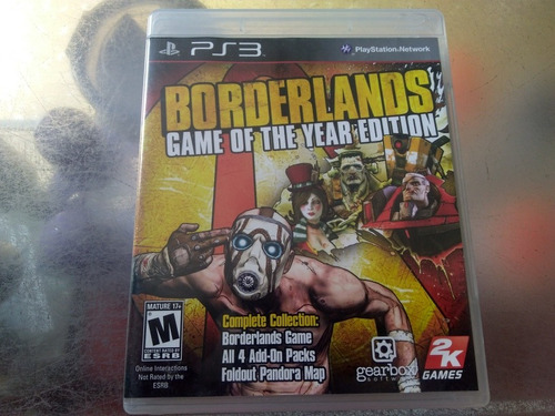Juego De Playstation 3,borderlands Game Of The Year Edition.