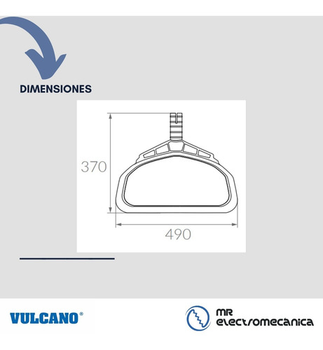 Imagen 4 de 10 de Sacahojas Pileta Bolsa Grande Vulcano P/ Mango 32 Mm.