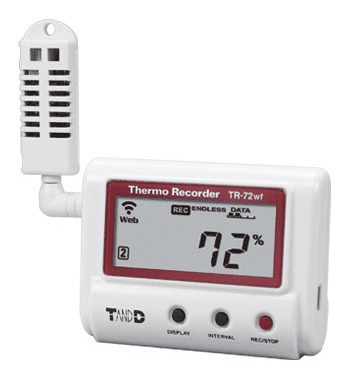 Registrador De Temperatura Y Humedad Tr-72a