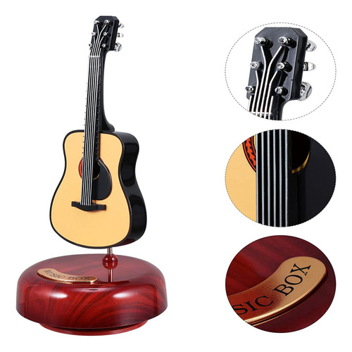 Caja De Música Para Guitarra L, Caja De Música Para Niños Y