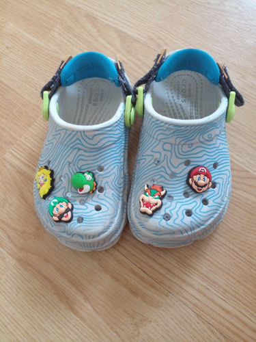 Crocs Niño Talle 9 Mario Bross