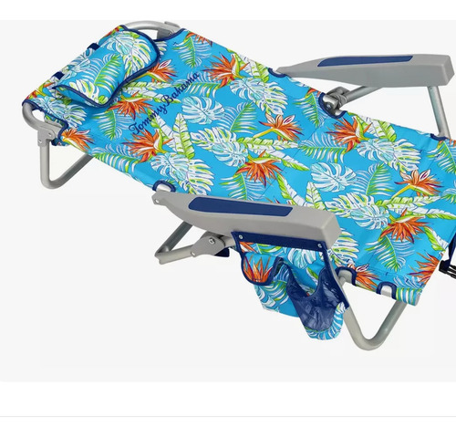 Silla De Playa Plegable Tommy Bahama ,cómoda Y Practica Azul