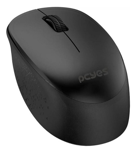 Mouse Pcyes Mover Black, Wireless, 1600 Dpi, 3 Botões
