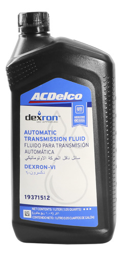 Aceite Transmision Auto Chevrolet Corvette V8 6.2l 2016