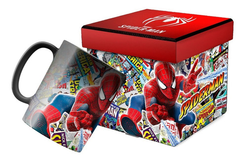 Taza Mágica Spider Man Regalos Para Hombre Con Caja Decorada