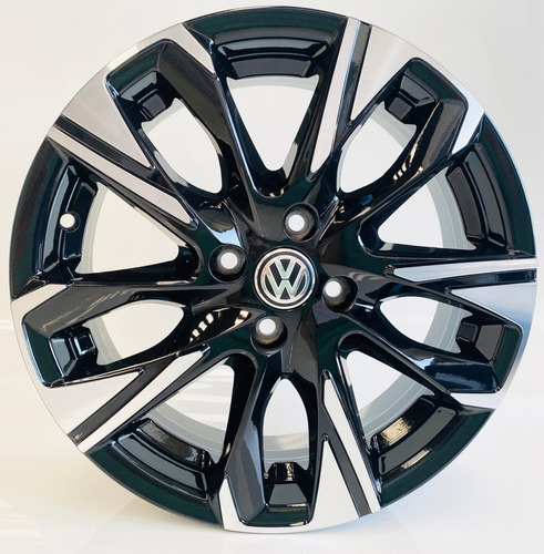 Rodas Tracker P/ Voyage Up Gol Aro 17 4x100 (jogo) +bicos Cor Preto Com Diamantado