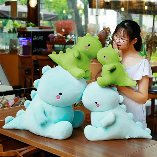 Bonitos juguetes de peluche de dinosaurio, animales de peluche de  dinosaurio grueso, juguete de peluche de dinosaurio suave, muñeco de  peluche de