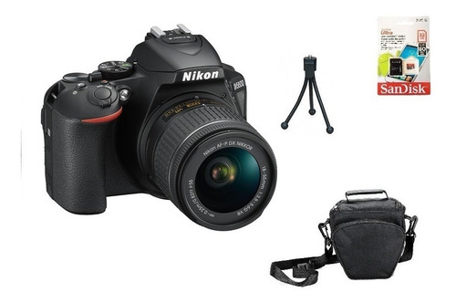 Imagem 1 de 10 de Nikon D5600 + 18-55mm + 32gb + Bolsa + Tripé Garantia Nova