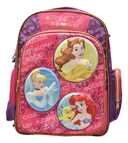 Mochila 3d Disney Princesa 3 Personajes Princess Strong 115308 Primaria Ruz