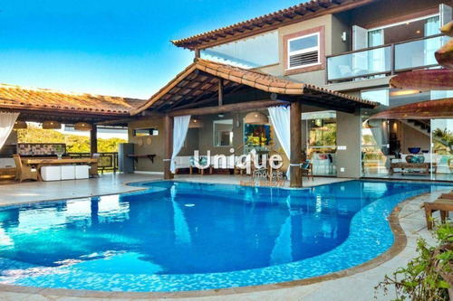 Imagem 4 de 30 de Mansão À 50m Da Praia C/ 6 Suítes À Venda, 850 M² Por R$ 7.900.000 - Ferradura - Armação Dos Búzios/rj - Ca1516