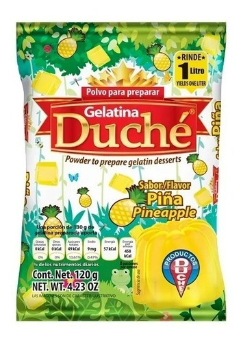 Imagen 6 de 6 de Gelatina Duché 2 Cajas (56 Piezas De 120gramos Cada Una)