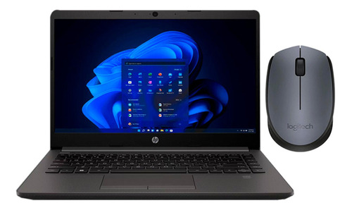 Laptop Hp 245 G9 Ryzen 3 3250u 8gb M.2 512gb Ssd 14  + Mouse Color Negro