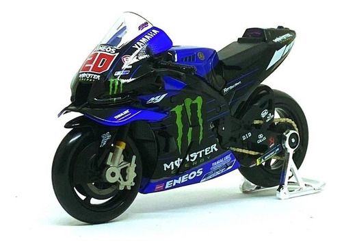 Yamaha Yzr-m1 Monster Energy Fabio Q Motogp 2021 1:18 Maisto Cor Azul