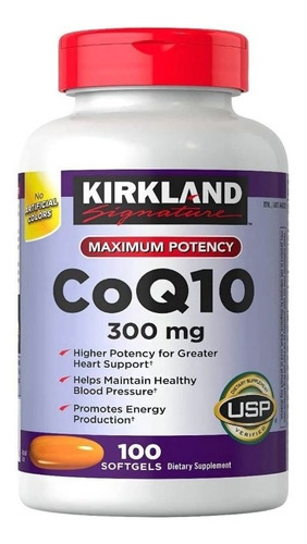 Complejo Coq10 Alta Absorcion Coenzima 300mg 100 Sge Co Q-10 Sabor Neutro