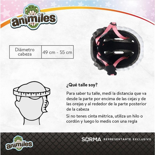 Imagen 9 de 10 de Casco Bici 3d Skate Patin Roller Niños Animiles