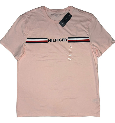 Tommy Hilfiger Playera Talla L Rosa Original Nuevo De Dama.