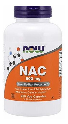 Nowsuplementos Alimenticios, Nac (n-acetilcisteina) 600 Mg C
