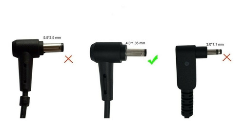 Imagem 2 de 2 de Carregador Asus Adapter 45w 19v 2pin 4phi Eu Type