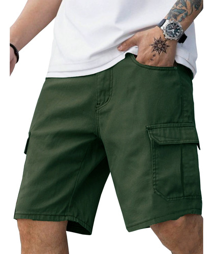 Short Cargo Jeans De Hombre 