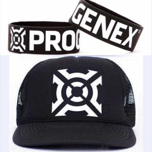 Gorra Trucker Progenex Y Pulsera De Goma Progenex