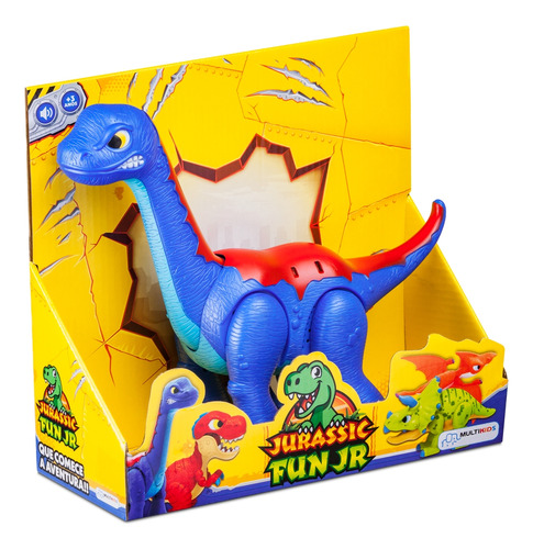 Brontosaurio Jurassic Fun Con Sonido Multikids Br1470