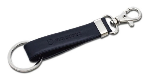 Llavero De Cuero Victorinox Mosquetón + Argolla 4.1853