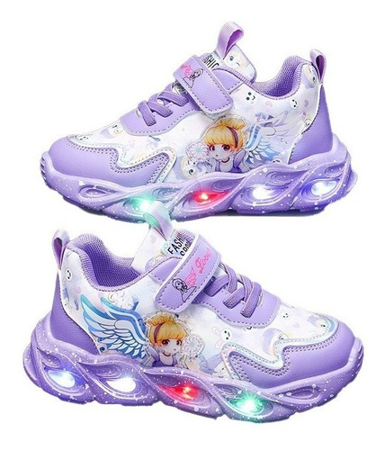 Zapatos Con Luz Led Para Niñas Zapatos De Princesa