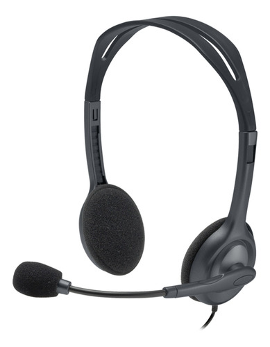 Auricular Logitech Con Microfono Giratorio H111 Black 1 Jack