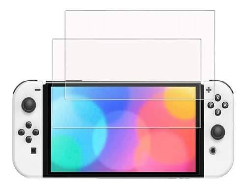 Mica Cristal Templado Protector Pantalla Switch Oled 2 Pack