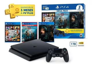 Console Play Station Ps4 Slim 1tb Mega Pack