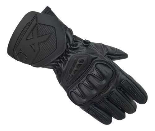 Guantes 100% Cuero Moto Proteccion Térmicos Caña Larga