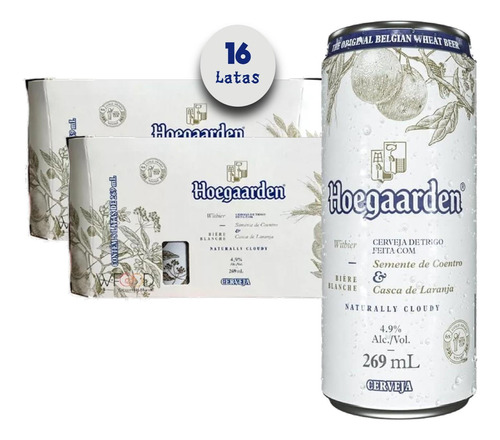 Hoegaarden White 269ml - Cerveja Belga De Trigo Cítrica