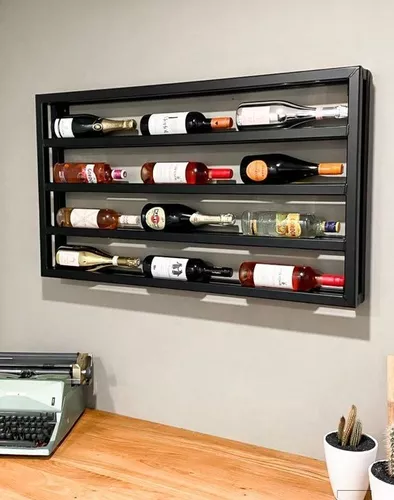 Botellero De Pared Porta Vinos Estante De Vinos 12 Botellas