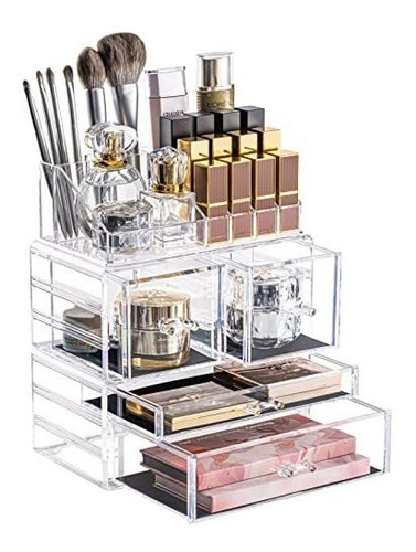 Organizador De Maquillaje Dreamgenius, 3 Cajones De Acrílic