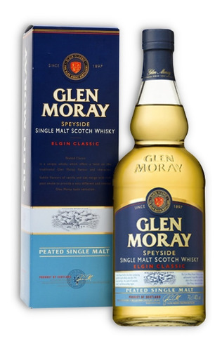 Glen Moray Whisky Peated Single Malt Scotch 700ml C/estuche