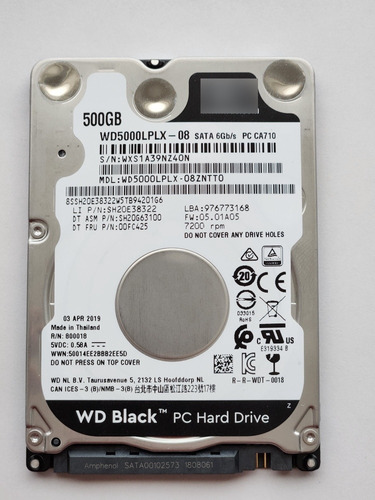 Discos Duros 2.5  500gb Sata Varias Marcas Y Modelos