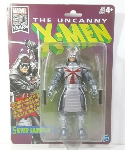 Marvel Legends Retro Xmen Silver Samurai Plateado