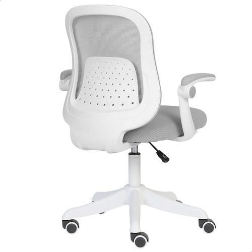 Cadeira Giratoria Diretor Best Colorida Tela Mesh Escritorio Cor Cinza