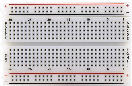 Bb400 Solderless Plug-in Breadboard, 400 Tie-points, 4 Power