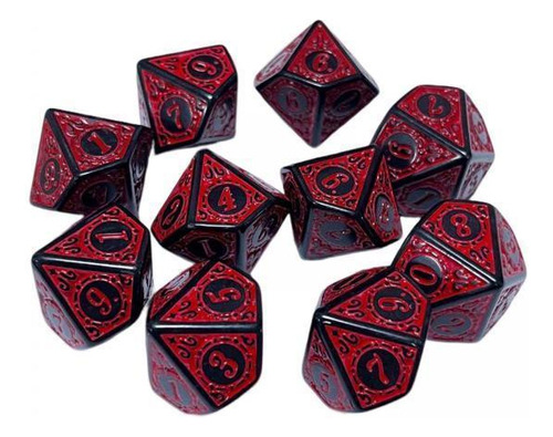 3 Juego De Dados Poliédricos De 2-6 Paquetes De 10x, 16 Mm