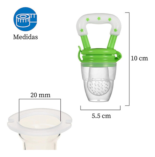 Chupones Alimentadores Chupetes Para Bebe 7 Pack Sin Bpa Color Multicolor