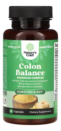 Natures Craft Limpieza Y Salud Del Colon 60 Caps Sfn 