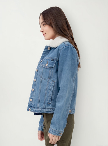 Chamarra Para Mujer Quarry Denim Con Sherpa