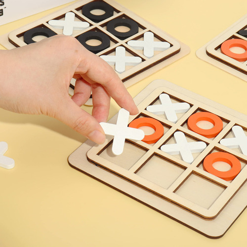Tic Tac Toe Xo Juegos De Mesa De Madera Juguetes De Escritor